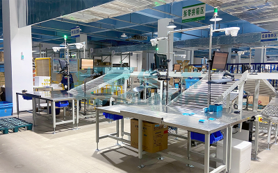 大連國藥供應鏈自動分揀輸送線